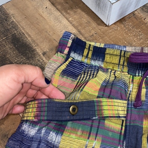 Anthropologie patchwork shorts NEW medium cotton tie dye southwestern - Picture 6 of 12